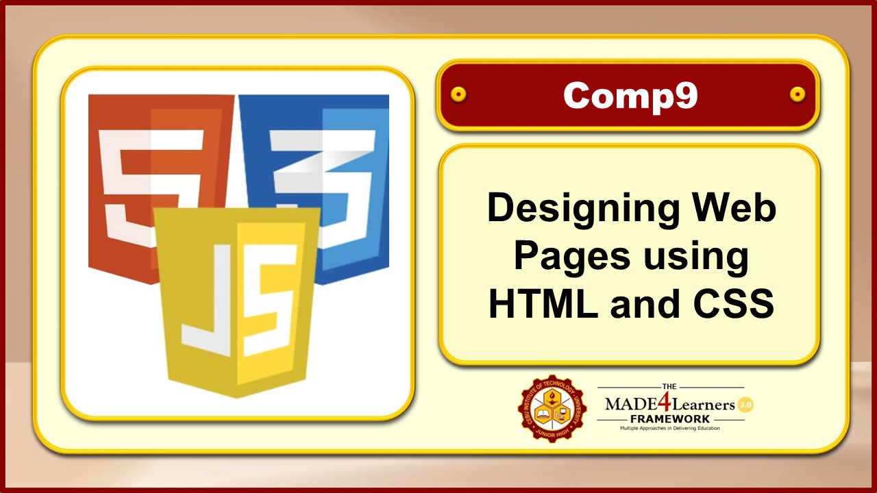 Designing Web Pages using HTML and CSS